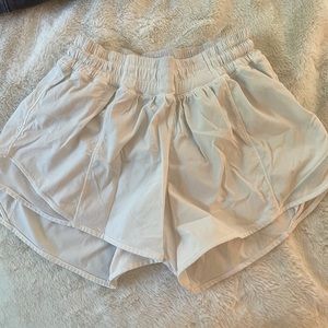 Lululemon white athletic shorts